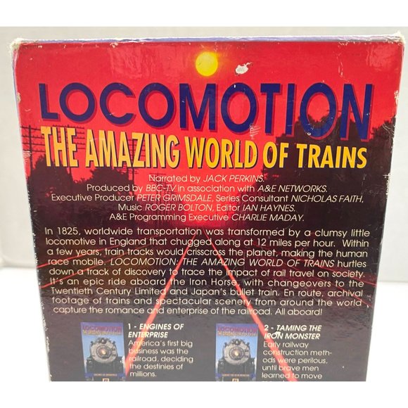 A&E Locomotion The Amazing World Of Trains 4 VHS Box Set Jack Perkins - Picture 7 of 12